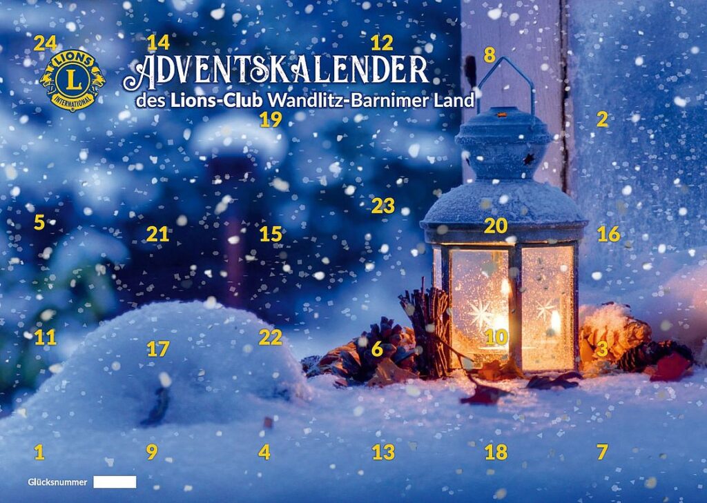 Adventskalender Lions Club Wandlitz-Barnimer Land