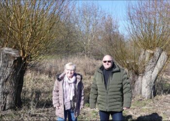 S._Stöllger und T. Jeran vor Weiden / Fotograf David Sumser