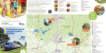 Tourismusverein Naturpark Barnim startet aktiv in Hauptsaison. Entdeckerkarte Tourismusverein Naturpark Barnim